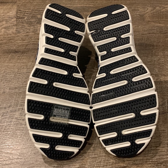 NWOT sketchers Woven Mary Janes Memory foam sneakers Slip on Shoe, Blue Sz 7.5 - Picture 7 of 9